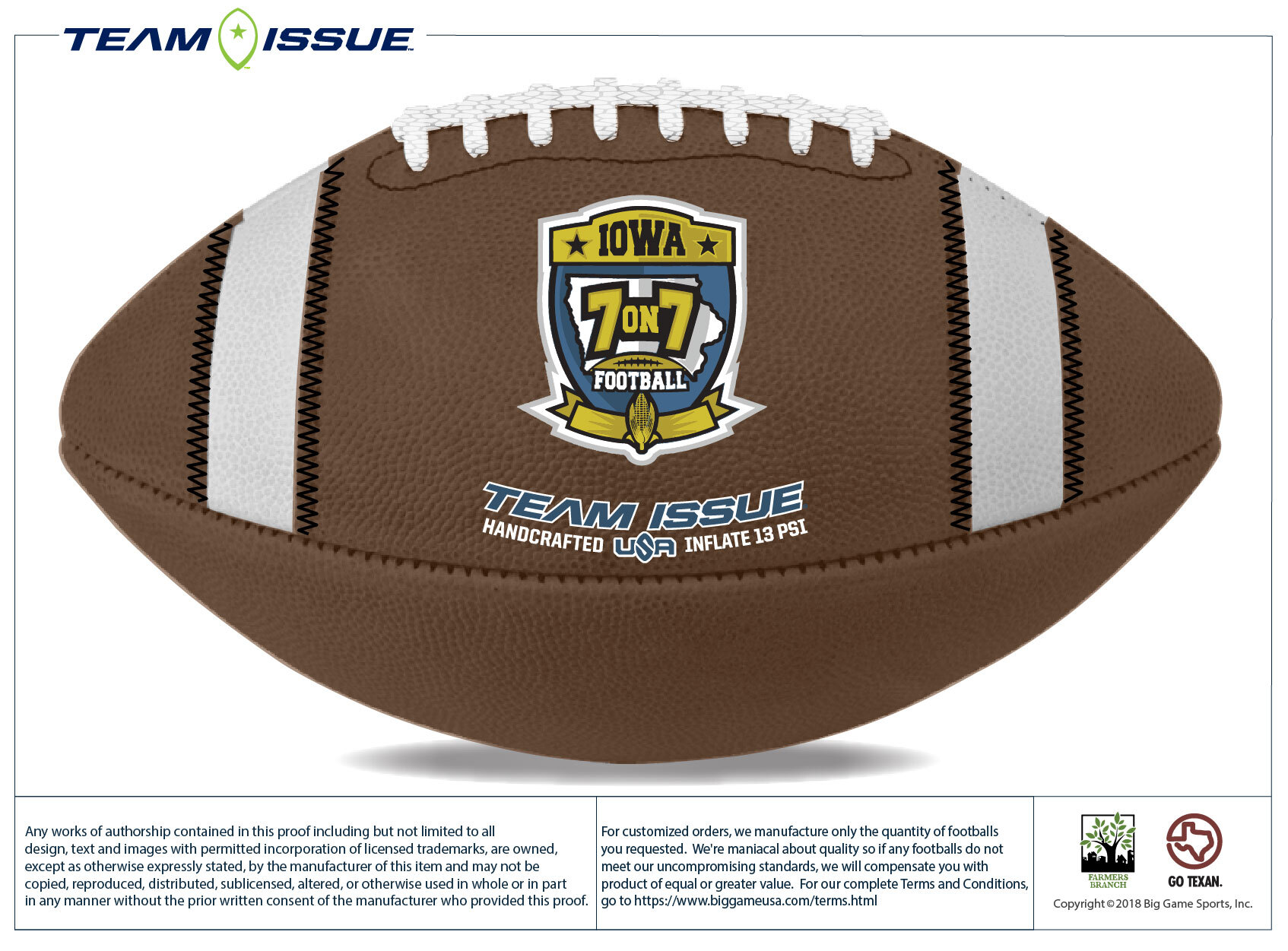 230132 IOWA 7x7 FOOTBALL TEAM ISSUE (1)